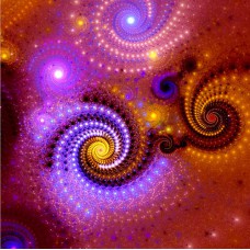 FRACTAL ART DESIGN GREETING CARD Spiral 5